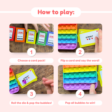 The Fidget Game French: Le Jeu de Fidget Mots Visuels.